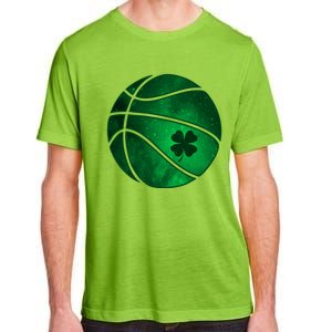 Basketball Shamrock Clover Leaf Pajama St Patrick's Day Gift Adult ChromaSoft Performance T-Shirt