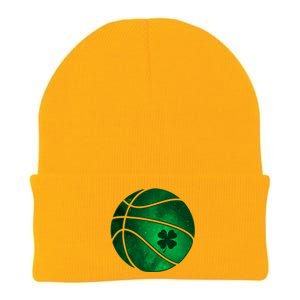 Basketball Shamrock Clover Leaf Pajama St Patrick's Day Gift Knit Cap Winter Beanie