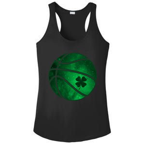 Basketball Shamrock Clover Leaf Pajama St Patrick's Day Gift Ladies PosiCharge Competitor Racerback Tank