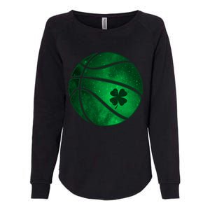 Basketball Shamrock Clover Leaf Pajama St Patrick's Day Gift Womens California Wash Sweatshirt