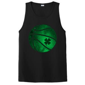 Basketball Shamrock Clover Leaf Pajama St Patrick's Day Gift PosiCharge Competitor Tank