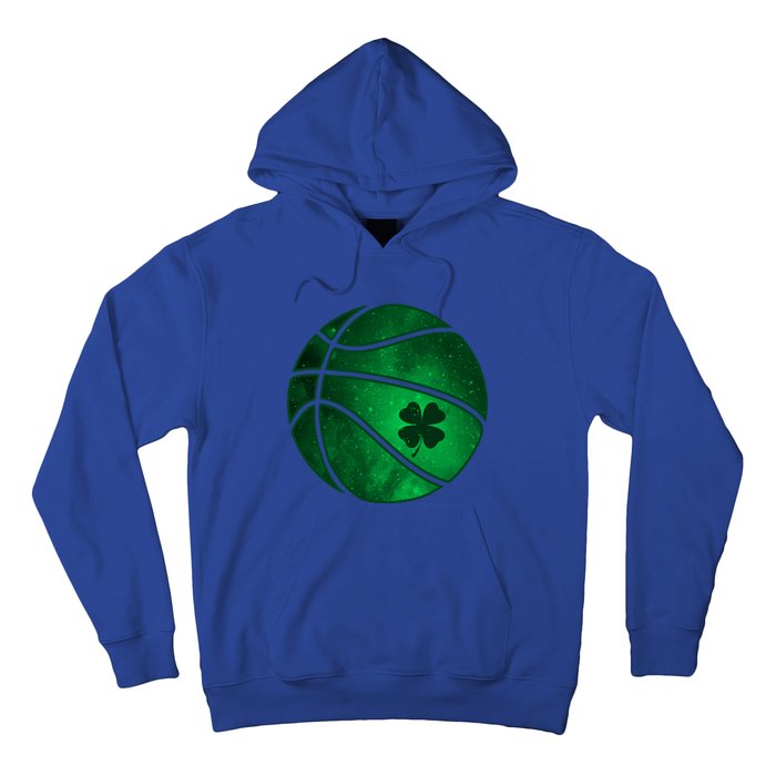 Basketball Shamrock Clover Leaf Pajama St Patrick's Day Gift Hoodie