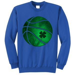 Basketball Shamrock Clover Leaf Pajama St Patrick's Day Gift Sweatshirt