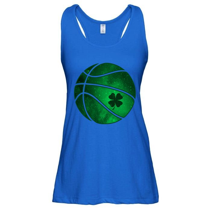 Basketball Shamrock Clover Leaf Pajama St Patrick's Day Gift Ladies Essential Flowy Tank