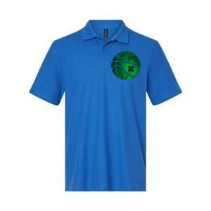 Basketball Shamrock Clover Leaf Pajama St Patrick's Day Gift Softstyle Adult Sport Polo