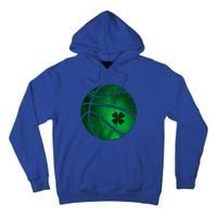 Basketball Shamrock Clover Leaf Pajama St Patrick's Day Gift Tall Hoodie