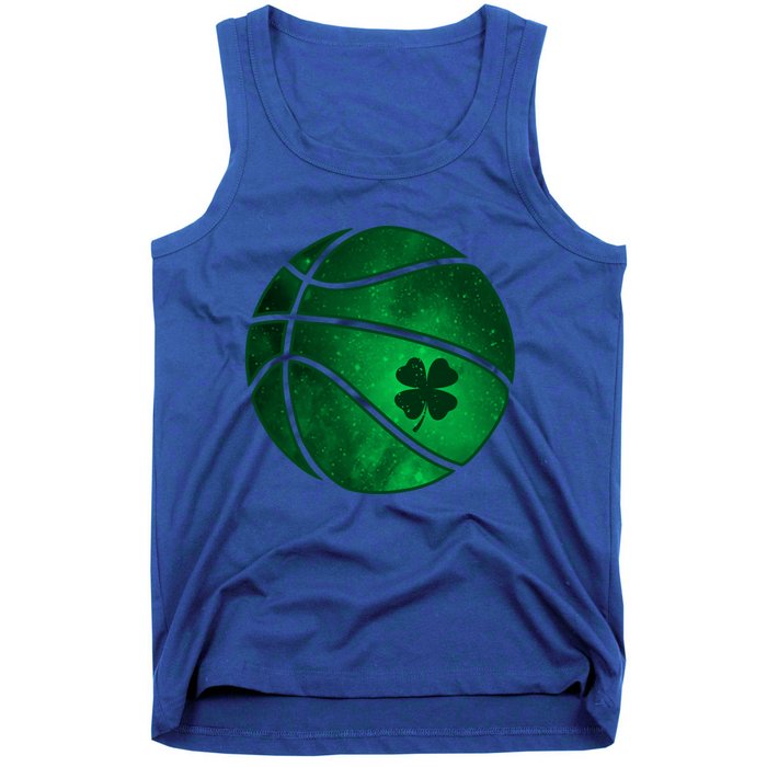 Basketball Shamrock Clover Leaf Pajama St Patrick's Day Gift Tank Top