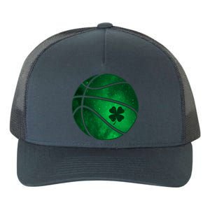 Basketball Shamrock Clover Leaf Pajama St Patrick's Day Gift Yupoong Adult 5-Panel Trucker Hat