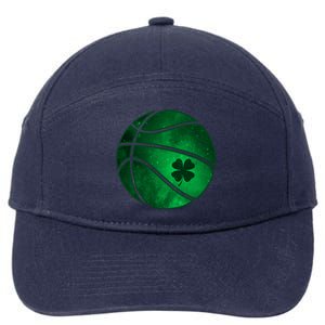 Basketball Shamrock Clover Leaf Pajama St Patrick's Day Gift 7-Panel Snapback Hat