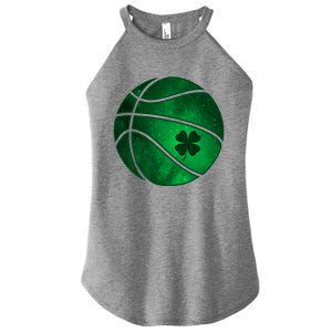 Basketball Shamrock Clover Leaf Pajama St Patrick's Day Gift Women's Perfect Tri Rocker Tank