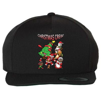 Black Santa Claus Cool Gift African American Christmas Crew Cool Gift Wool Snapback Cap