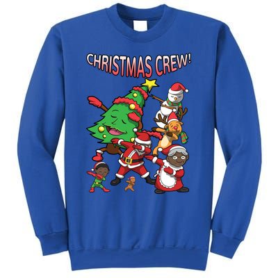 Black Santa Claus Cool Gift African American Christmas Crew Cool Gift Sweatshirt