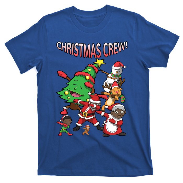 Black Santa Claus Cool Gift African American Christmas Crew Cool Gift T-Shirt