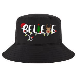 Believe Santa Claus Reindeer Christmas Festive Cool Comfort Performance Bucket Hat