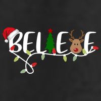 Believe Santa Claus Reindeer Christmas Festive Hat