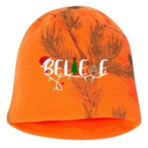 Believe Santa Claus Reindeer Christmas Festive Kati - Camo Knit Beanie