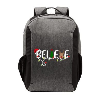 Believe Santa Claus Reindeer Christmas Festive Vector Backpack