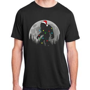 Bigfoot Santa Christmas Tree Lights Funny Xmas Sasquatch Adult ChromaSoft Performance T-Shirt