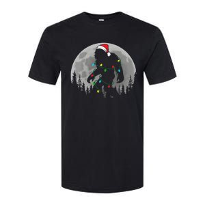 Bigfoot Santa Christmas Tree Lights Funny Xmas Sasquatch Softstyle CVC T-Shirt