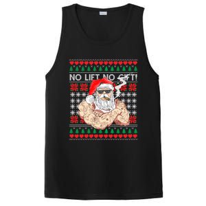 Bad Santa Claus Ugly Christmas Sweater No Lift No Gift Xmas Great Gift PosiCharge Competitor Tank