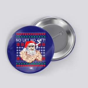 Bad Santa Claus Ugly Christmas Sweater No Lift No Gift Xmas Great Gift Button