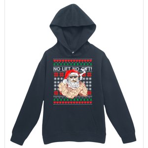 Bad Santa Claus Ugly Christmas Sweater No Lift No Gift Xmas Great Gift Urban Pullover Hoodie