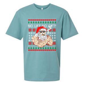 Bad Santa Claus Ugly Christmas Sweater No Lift No Gift Xmas Great Gift Sueded Cloud Jersey T-Shirt