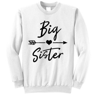 Big Sister Cute Girls Heart Arrow Love Sweatshirt