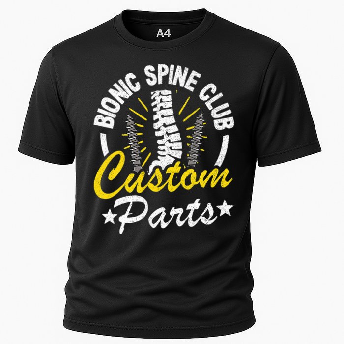 Bionic Spine Club Customs Parts Funny Back Surgery Recovery Performance Shirt