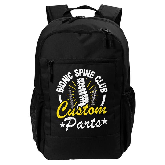 Bionic Spine Club Customs Parts Funny Back Surgery Recovery Backpack