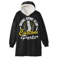 Bionic Spine Club Customs Parts Funny Back Surgery Recovery Hooded Wearable Blanket