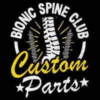 Bionic Spine Club Customs Parts Funny Back Surgery Recovery 16 in Basic Backpack