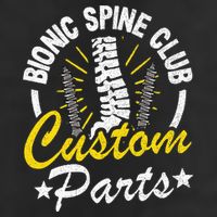 Bionic Spine Club Customs Parts Funny Back Surgery Recovery 25L Jumbo Tote