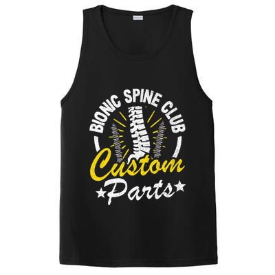 Bionic Spine Club Customs Parts Funny Back Surgery Recovery PosiCharge Competitor Tank