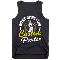 Bionic Spine Club Customs Parts Funny Back Surgery Recovery Tank Top