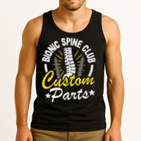 Bionic Spine Club Customs Parts Funny Back Surgery Recovery Tank Top