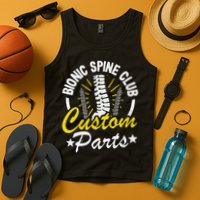 Bionic Spine Club Customs Parts Funny Back Surgery Recovery Tank Top