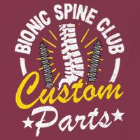 Bionic Spine Club Customs Parts Funny Back Surgery Recovery 16oz Travel Tumbler