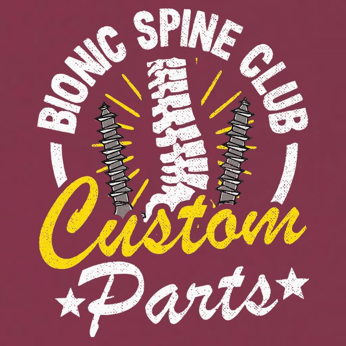 Bionic Spine Club Customs Parts Funny Back Surgery Recovery 16oz Travel Tumbler