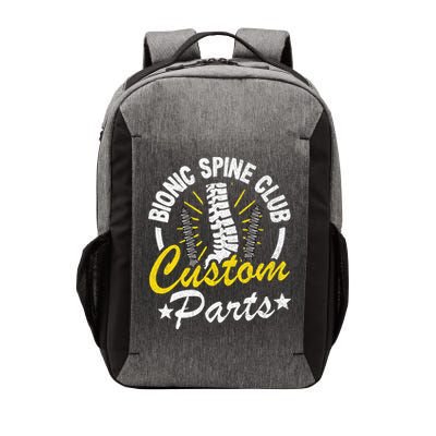 Bionic Spine Club Customs Parts Funny Back Surgery Recovery Vector Backpack