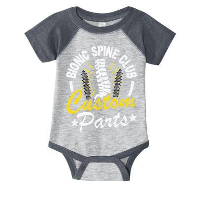 Bionic Spine Club Customs Parts Funny Back Surgery Recovery Infant Baby Jersey Bodysuit