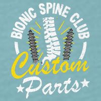 Bionic Spine Club Customs Parts Funny Back Surgery Recovery Sueded Cloud Jersey T-Shirt