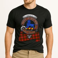 Bruce Scottish Clan Badge & Tartan Cooling Performance Crew T-Shirt