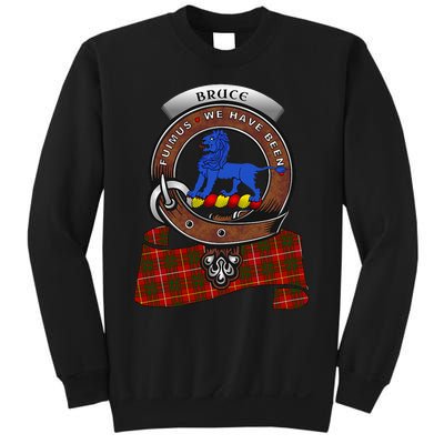 Bruce Scottish Clan Badge & Tartan Sweatshirt