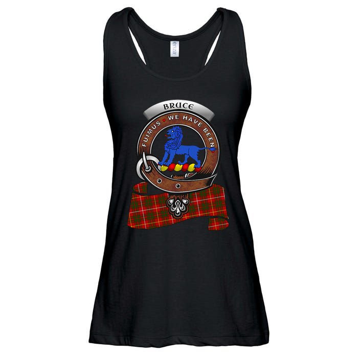 Bruce Scottish Clan Badge & Tartan Ladies Essential Flowy Tank