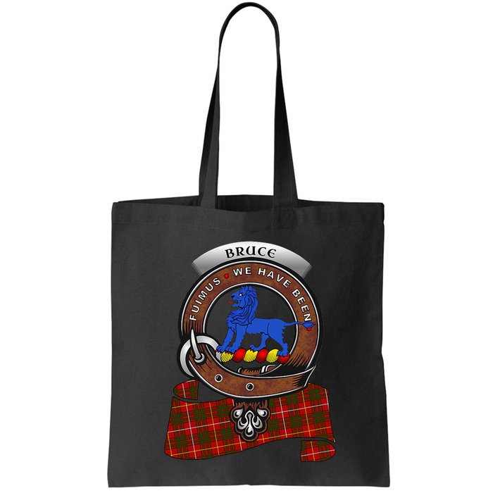 Bruce Scottish Clan Badge & Tartan Bag