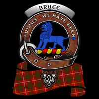 Bruce Scottish Clan Badge & Tartan Bag
