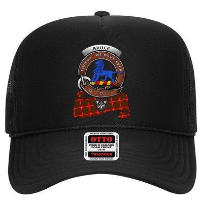 Bruce Scottish Clan Badge & Tartan Trucker Hat