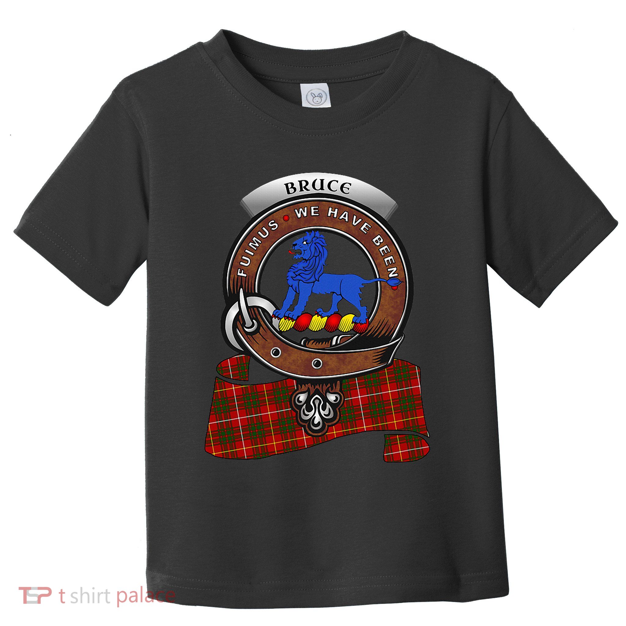 Bruce Scottish Clan Badge & Tartan Toddler T-Shirt