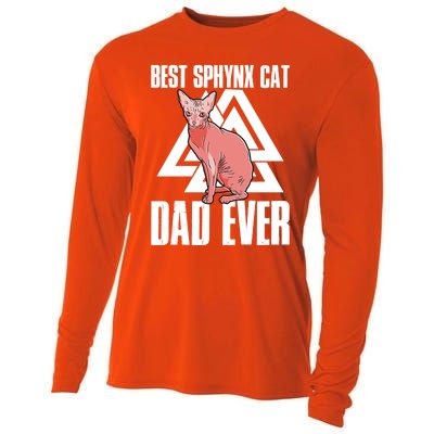 Best Sphynx Cat Dad Ever Great Gift Cooling Performance Long Sleeve Crew